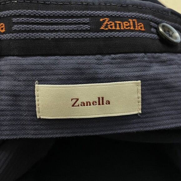 Zanella Noah Men's W36 x L36 Blue Stretch Flat Front Khaki Chino Pants NWT - Picture 8 of 11